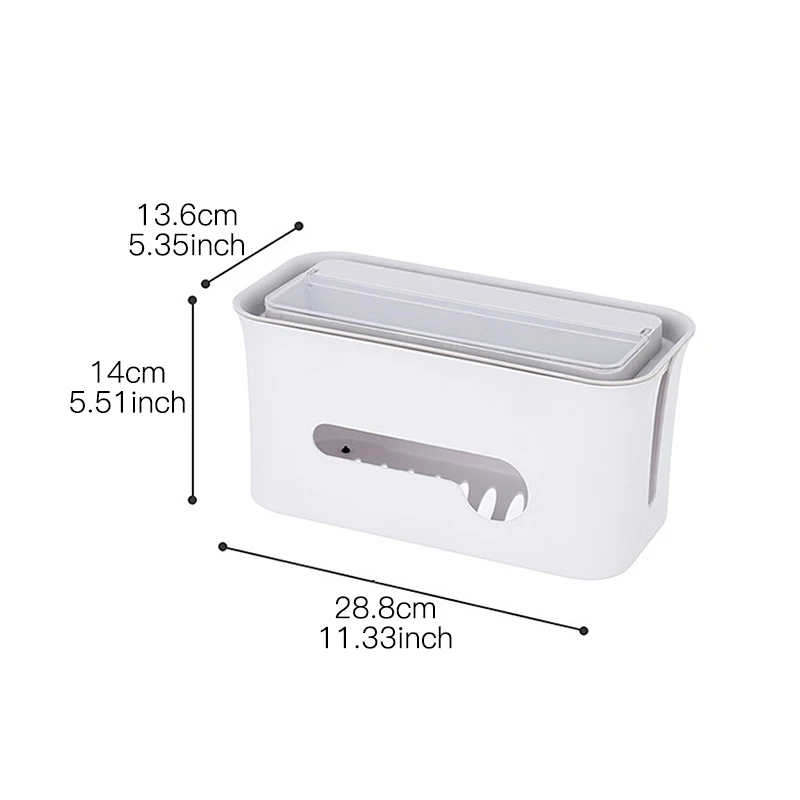 Большая коробка для хранения кабеля органайзер шнура настольного телевизора