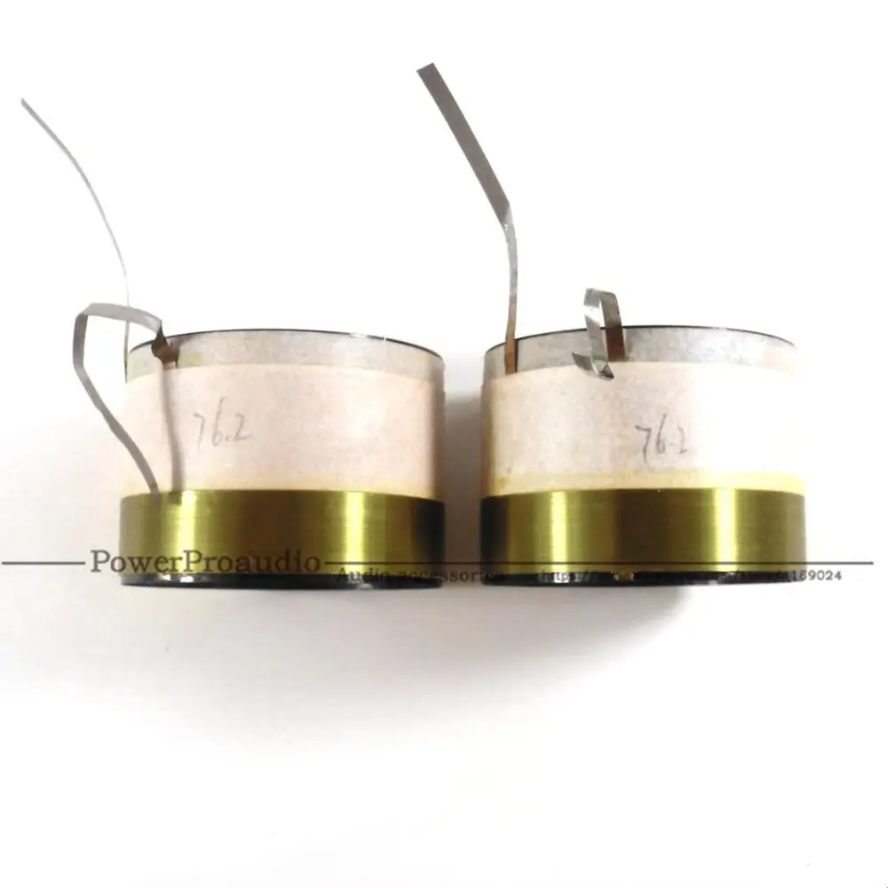 

2pcs 76.2 Core Bass Voice Coil 76.2mm Subwoofer 8OHM Speaker Accessories DIY Aluminum flat wire