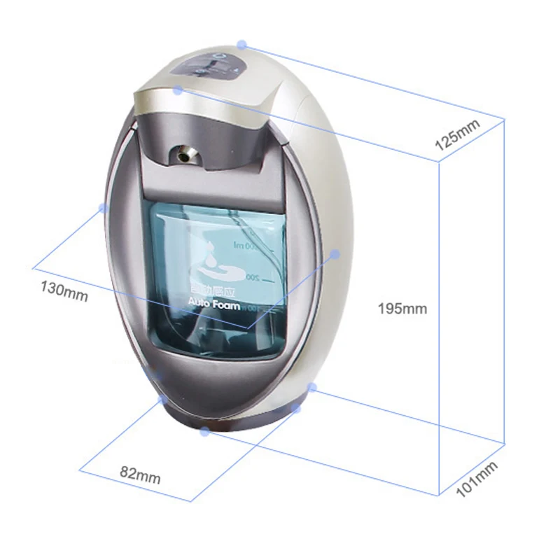 

New 480ml Automatic Foam Soap Machine Sensor Soap Dispenser Wall-mounted Design 2 Modes Adjustable for Kitchen Bathroom