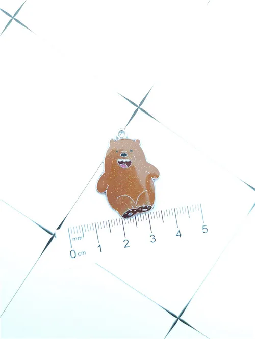 10 шт. ожерелье в виде японского аниме панды медведей цепочка для ключей эмалевые