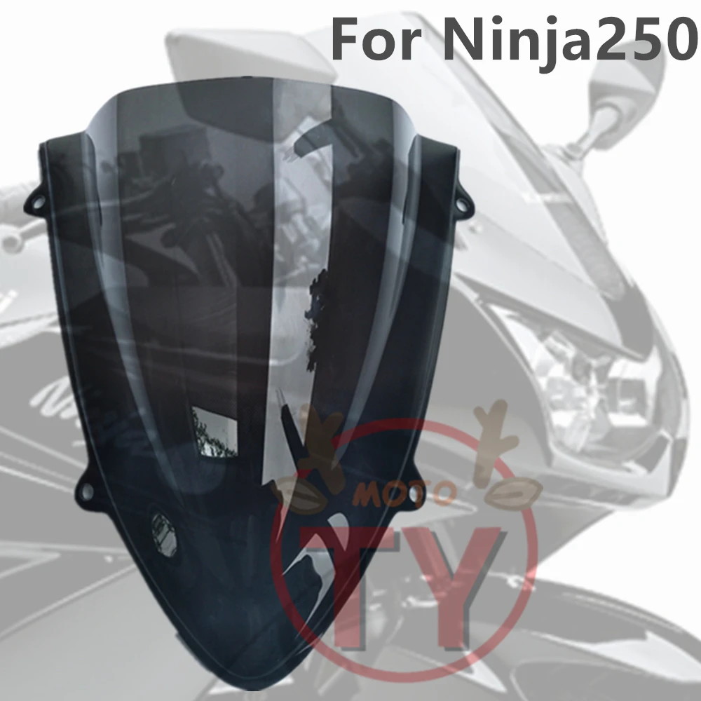 

For Kawasaki Ninja250 Ninja-250 2008 2009 2010 2011 2012 Motorcycle Windscreen Windshield Deflector fairing cover Kit 08-12