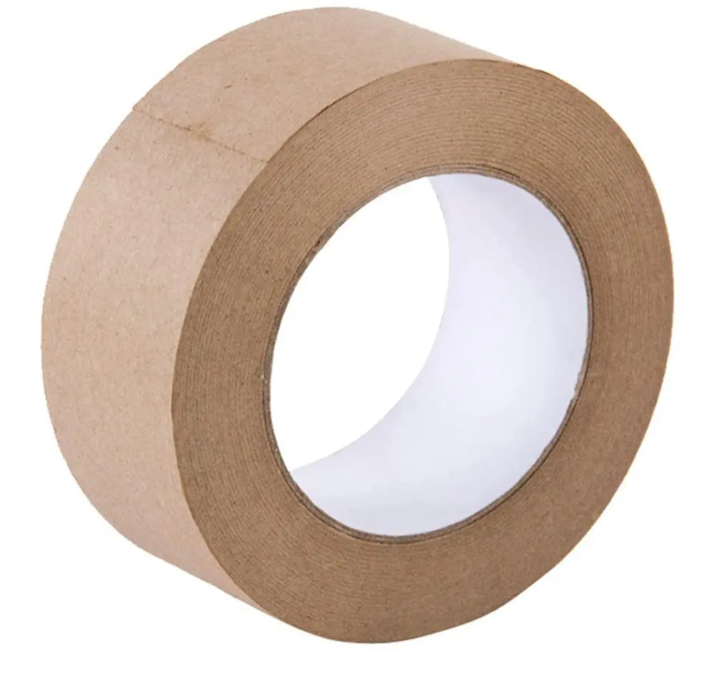 Gummed Kraft Paper Tape Brown Water Activated Packaging  Tape for Box Sealing Kraft Paper Tape