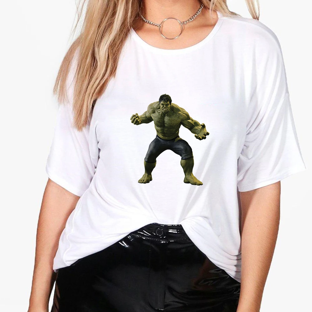 

Disney Hulk T-shirts Harajuku Street Style T Shirts Marvel Hulk Unisex Clothes Women Casual Summer Short Sleeve I Am Cool Tshirt