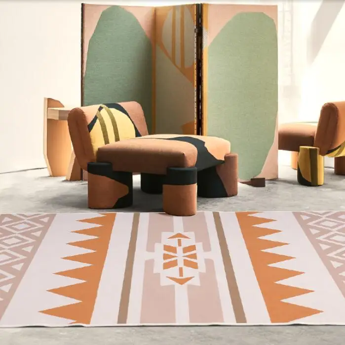 

Марокко в полоску ковры Гостиная в богемном стиле Стиль Спальня коврики и ковры домашний офисный кофейный столик коврик кабинет коврики