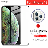 for iphone 12 glass for iphone 12 mini tempered glass screen protector camera lens film for iphone 12 pro max glass