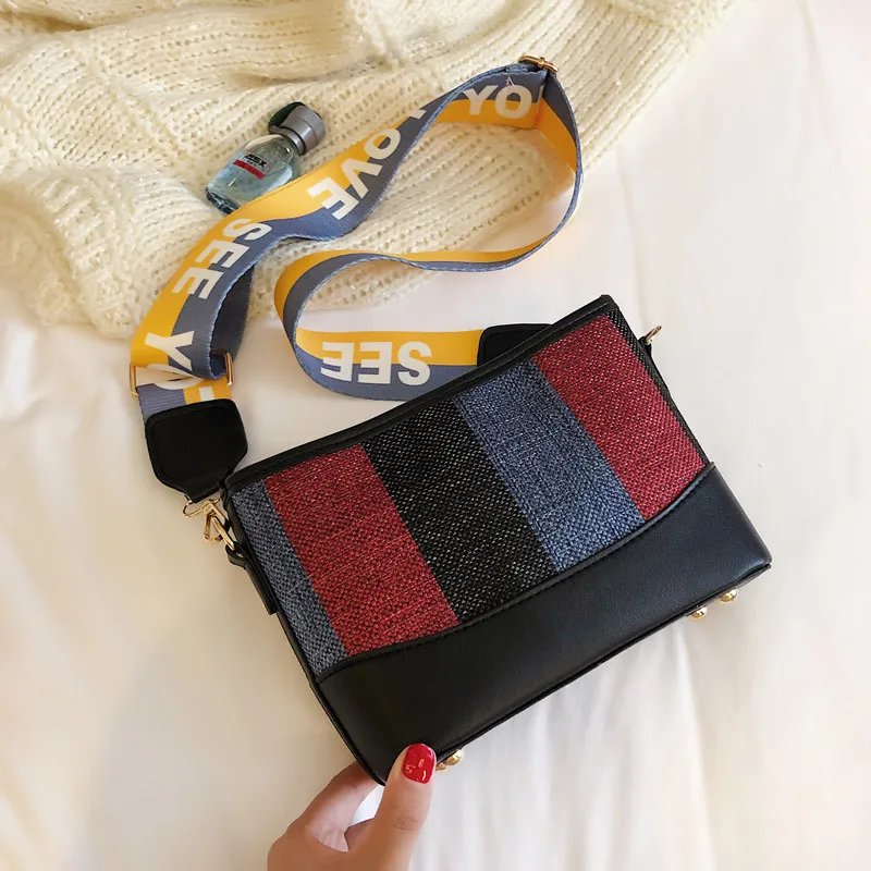 Маленькие сумочки DikizFly со вставками новинка 2019 сумки через плечо модная женская