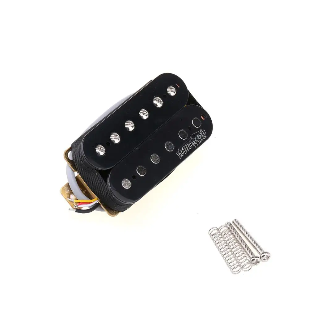 

Wilkinson Vintage Tone Alnico 5 Overwound Open Style Humbucker Neck Pickup for Electric Guitar, Black