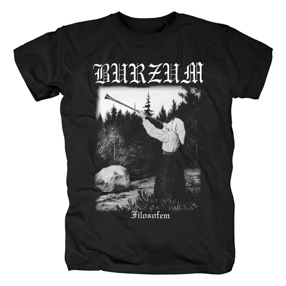 Bloodhoof Burzum Черный металл из хлопка новая футболка с короткими рукавами|Мужские