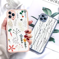 fashion flower phone case for iphone 11 pro max cover for iphone 12 mini 7 8 plus x xr xs max se 2020 6 6s lens protection funda