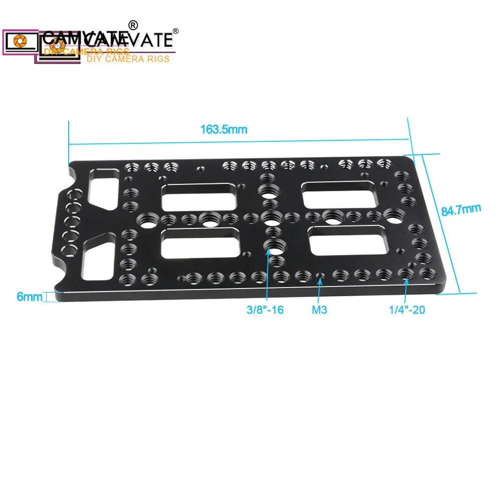 Многоцелевая Монтажная пластина CAMVATE для сыра и двойной зажим 15 мм шарнирных