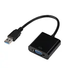 Адаптер USBVGA, USB 2,03,0VGA, внешняя видеокарта, мультидисплейный преобразователь для настольных ПК, мониторов, проекторов