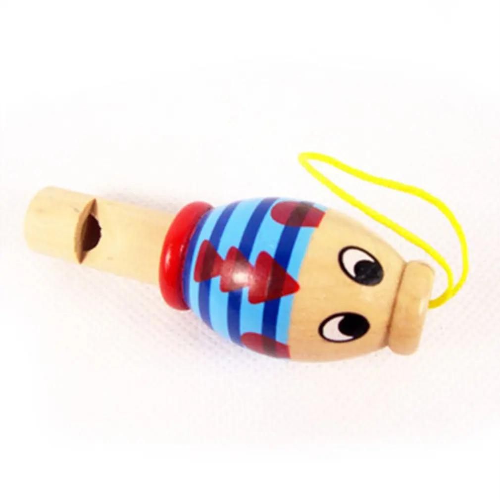 

Wooden Children's Toy Small Durable Whistle With Children's Play Keychain Easy To Use Portability Whistle