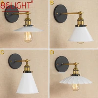 86light nordic simple wall sconces light rustic style led lamp fixtures for home corridor stairs decoration