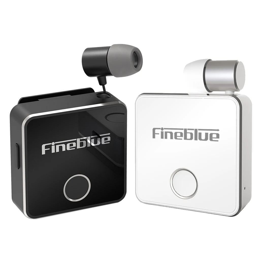 

FineBlue F1 Wireless Bluetooth BT 5.0 Headset handsfree Earphone Headphone vibrating Alert Wear Clip Earphone for Smartphone