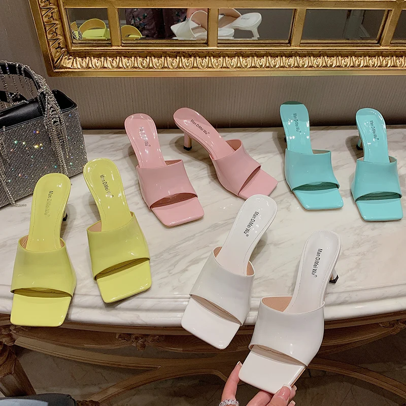

Women Slippers 2021 Fashion High Heels Flip-Flops Women Pumps Shoe Women Summer Shoes For Women Footwear Shoes High-Heeled