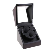 deluxe sandalwood watch winder electrical rotary display holder case 2 slot