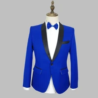 s 4xl men suits royal blue jacket slim male singer clothes party wear gogo dance outfit prom suit set stage costume vdb808