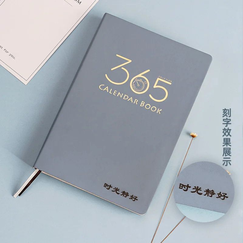 

A5 365 Notebook Agenda Planner Diary Thin Diary Weekly Monthly Plan Notebook Student 2021 Schedule Supplies Office Stationery