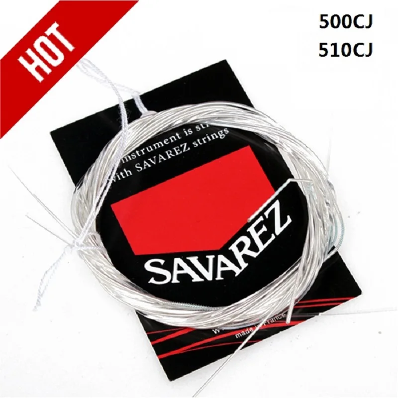 Savarez-cuerdas de guitarra clásica 500CJ 510CJ, de nailon clásico de alta tensión,...