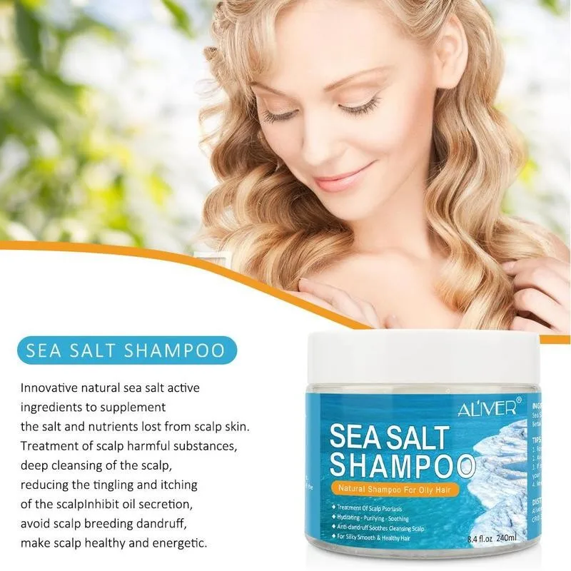 

240ml Original Hair Thickening Sea Salt Shampoo Bar Hair Root Grow Loss Care Hair Restoration Hair Products Enhance Anti I5V7