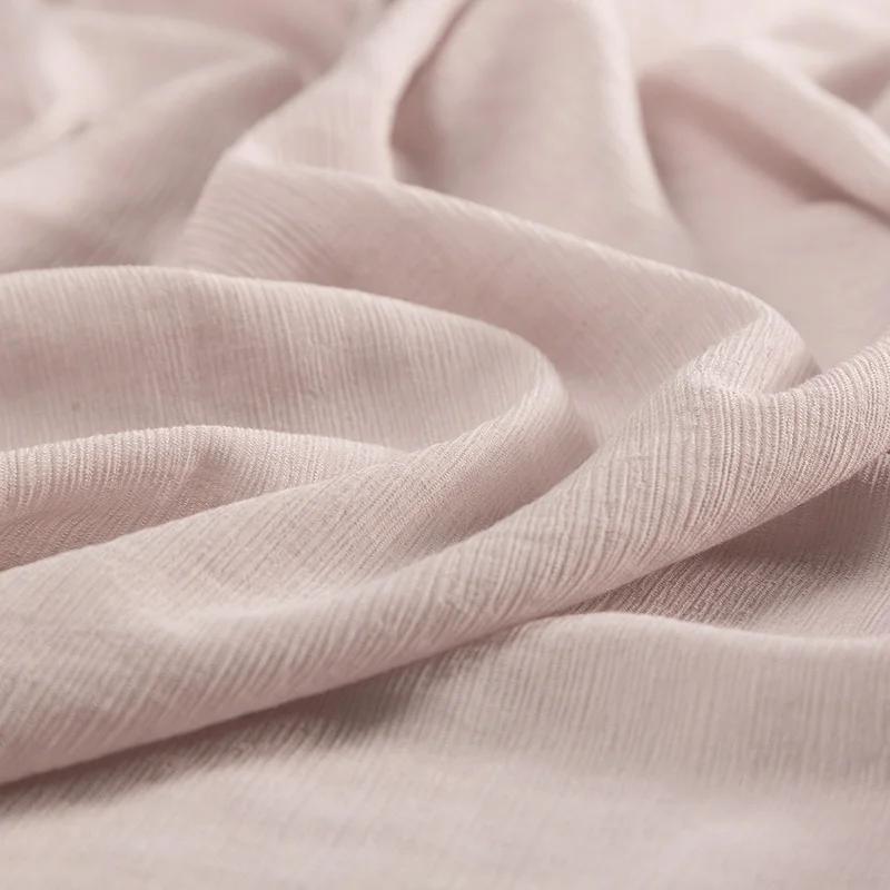 Ткань из креп-хлопка и полиэстера для шитья летних платьев или одежды тонкая