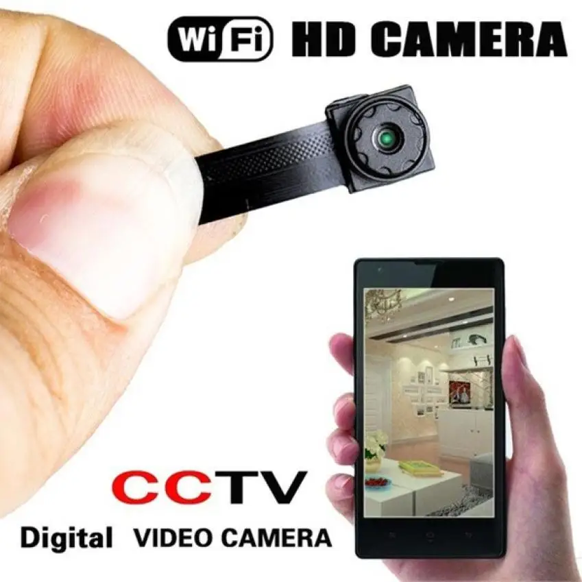 

1080P Webcam Portable Mini WiFi HD Camera Night Vision Remote Montioring Wireless Micro Video Web Cam Support SD/TF Card For PC