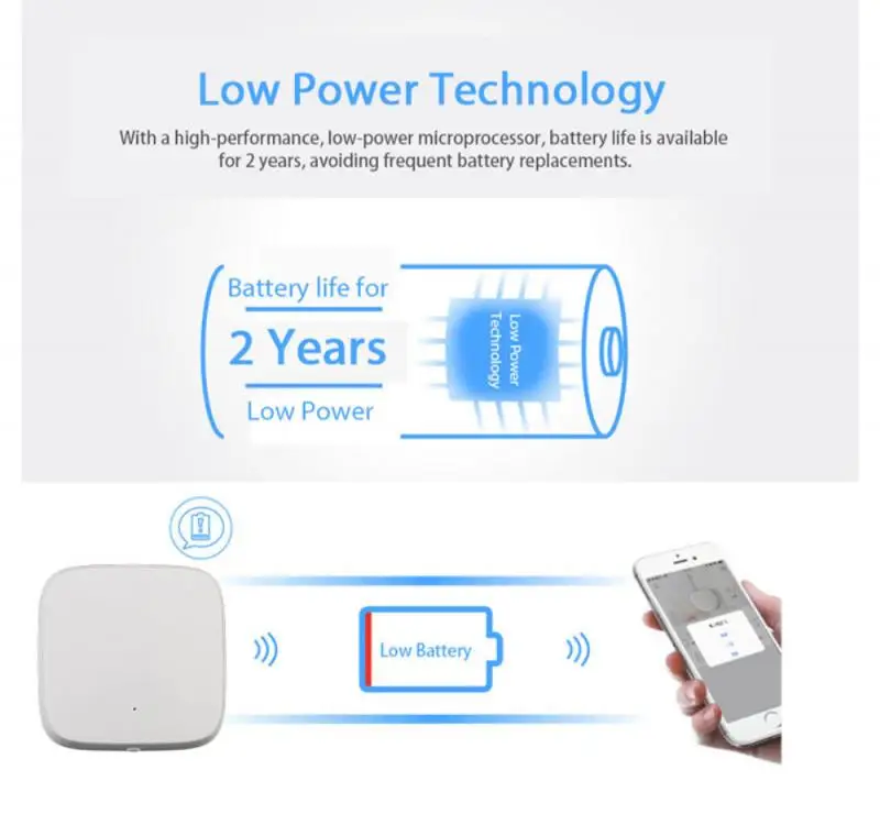 

EWelink Smart Home Zigbee Temperature Humidity Detector EWelink Intelligence Smart Temperature System Humidity Sensor