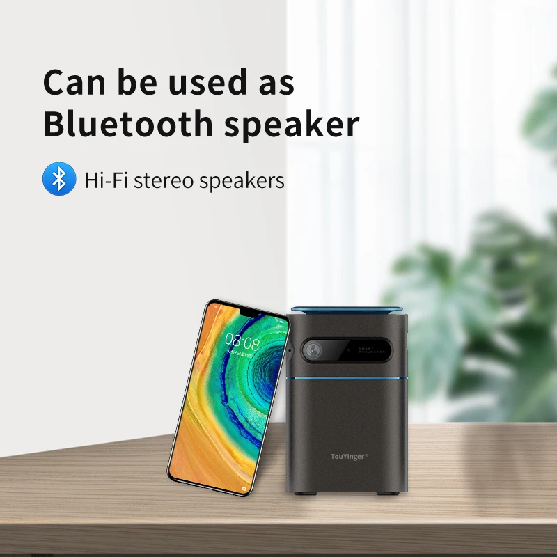 Touyinger D042 7000 мАч аккумулятор DLP портативный проектор Android Mini Beamer 4K светодиодный 5G WiFi
