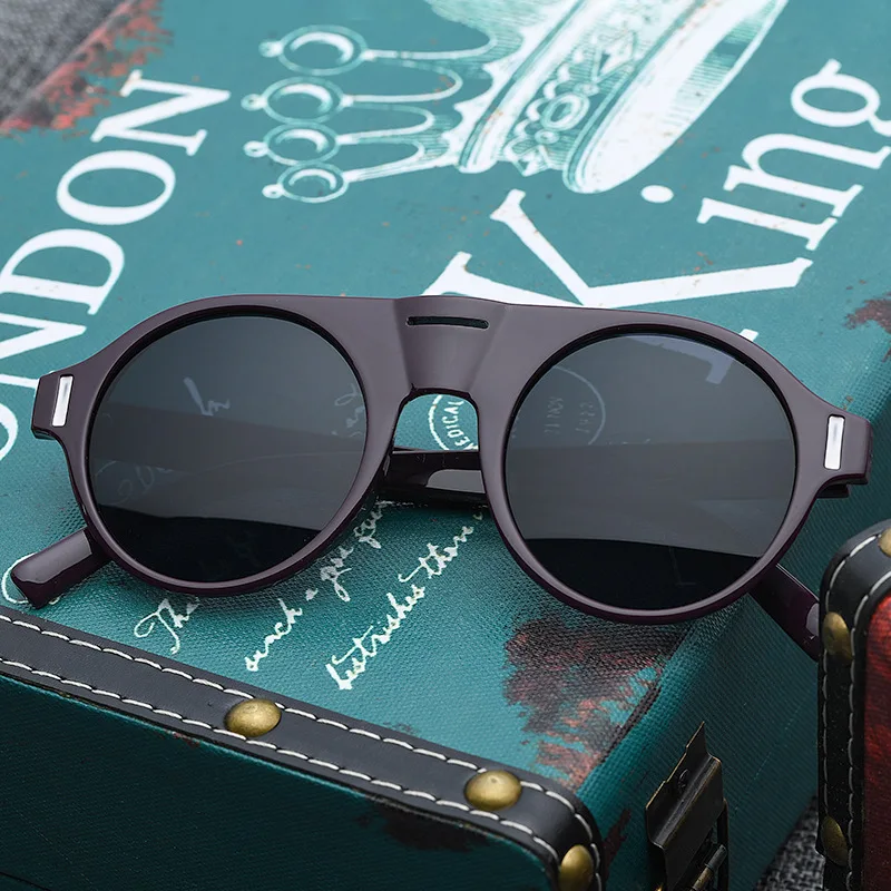 Новинка Паровая панк оправа Ретро стиль рисовые солнцезащитные очки для ногтей