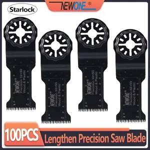 Удлиненные лезвия NEWONE 32 мм для пилы Starlock, Осциллирующие многофункциональные инструменты, электрический триммер для резки дерева