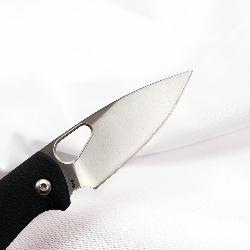 Складной нож JUNSHENG EDC OEM 5390 нейлоновый ручка из стекловолокна с лезвием 8Cr13MOV для