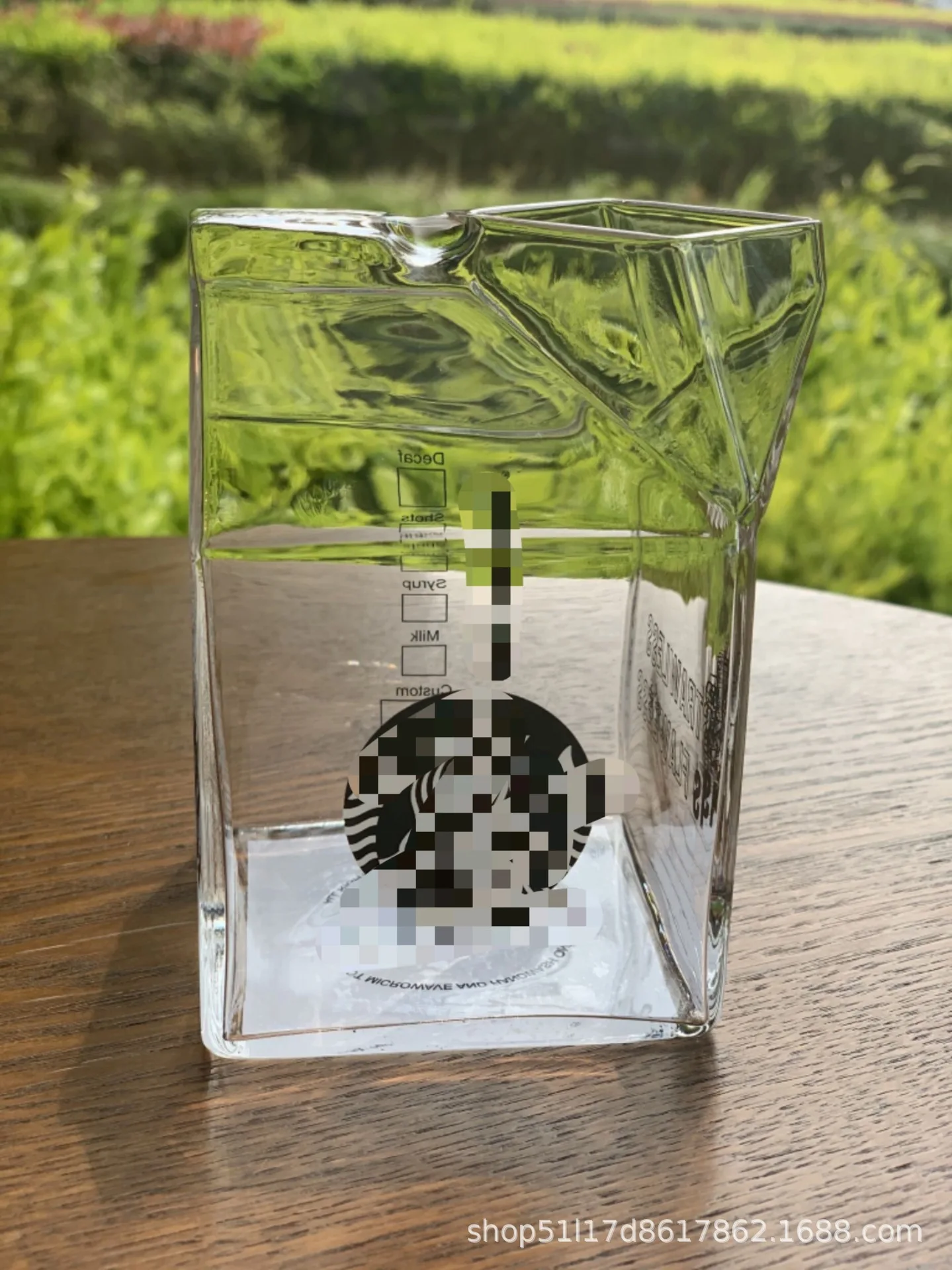 2020 стеклянная молочная картонная чашка прозрачная открывающаяся соломенная