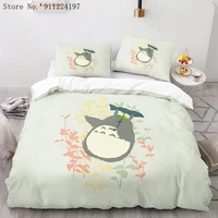 cartoon anime bedding sets my neighbor totoro duvet cover boys girls bed set luxury quilt comforter cover 23 pcs bedclothes