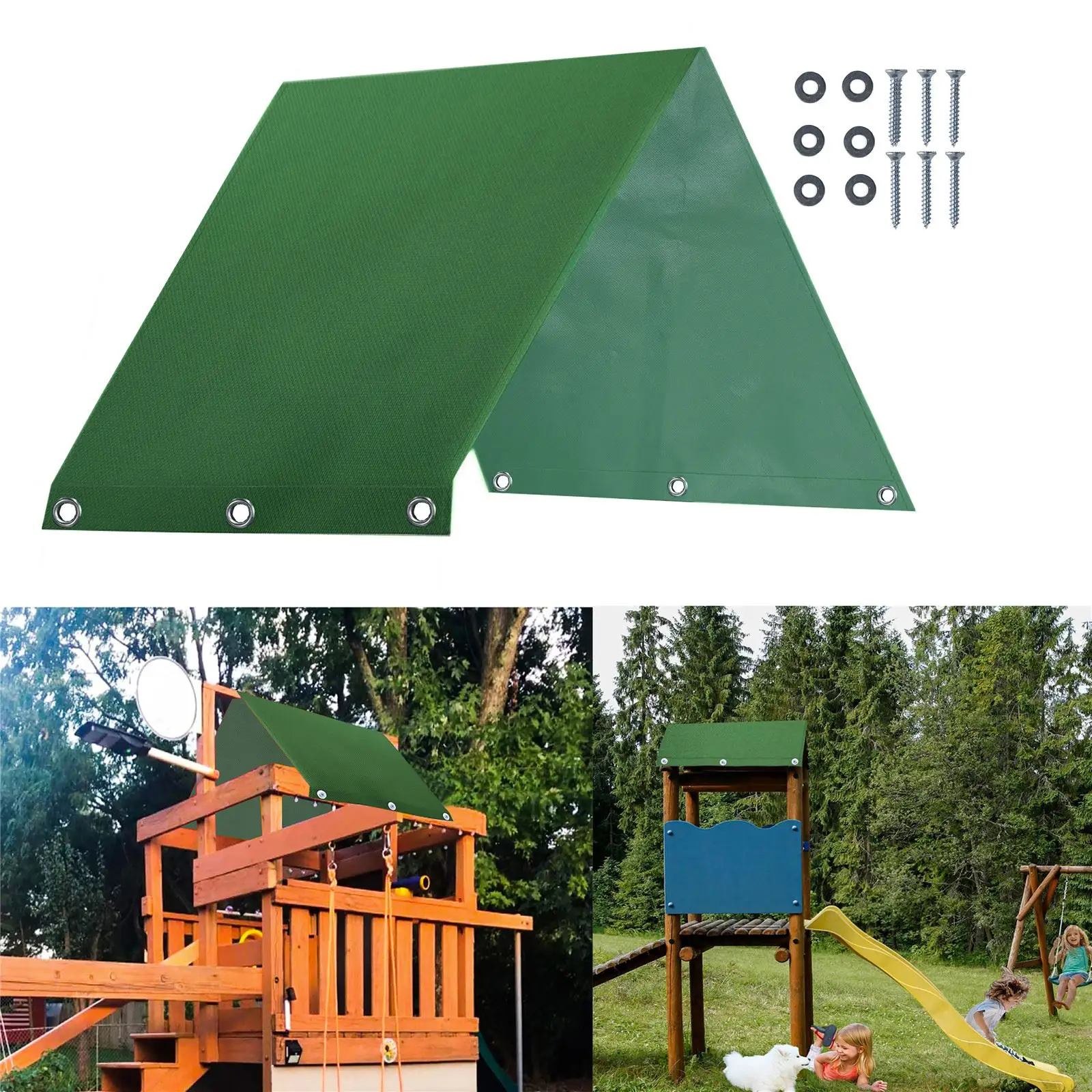 

228*109 см наружный Swingset скользящий тент детская игровая площадка сменный навес водонепроницаемая палатка брезент с комплектом винтов