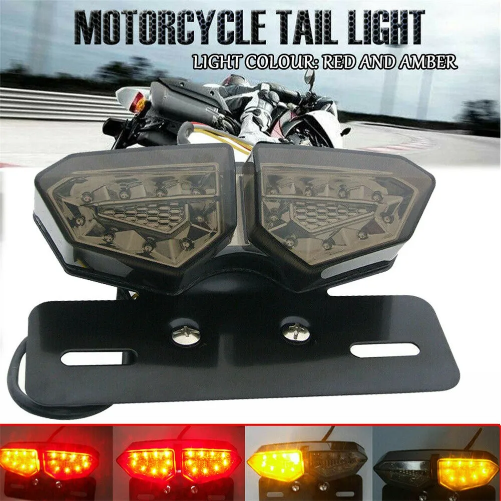 

Motorcycle LED Smoke Lens Tail Light Turn Signal Turn Signal Bulb Brake Lamp Motorcycle Accessories Retro LED Tail Light