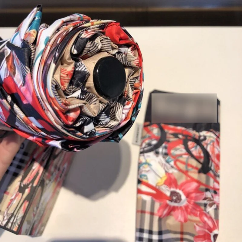 Ветрозащитный Автоматический Зонт от дождя 3 складывания роскошные большие