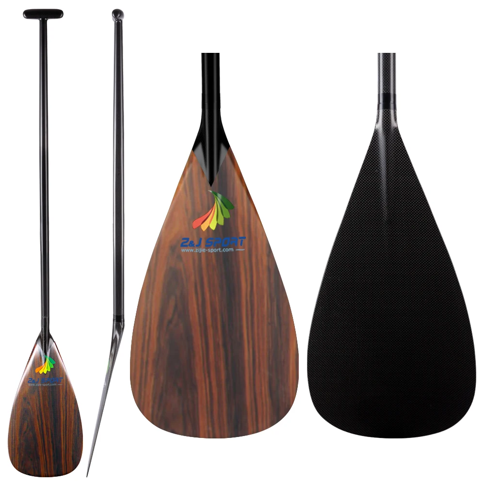 Лидер продаж легкое весло Z &amp J SPORT из углеродного волокна с деревянным шпоном и
