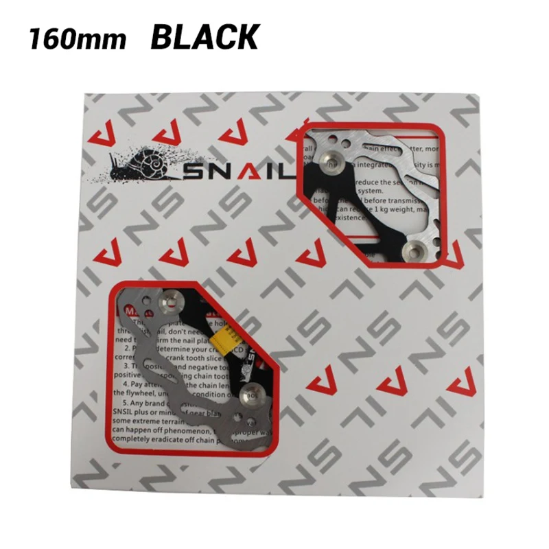 160mm Black Нержавеющая AL7075 шесть отверстий дорожный тормоз для велосипеда MTB ротор части велосипеда аксессуары 160 180 203 мм тепловыделение ротор дискового тормоза - Цвет: 160mm Black