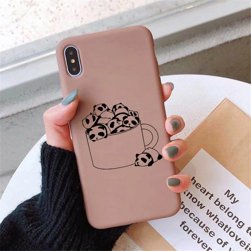 Роскошный чехол для телефона XiaoMi RedMi Note 8, 7, 6, 5, 5A, 4, 4X Pro, K20, силиконовая Мягкая задняя крышка, милый чехол с милым рисунком панды - Цвет: Panda2Brown