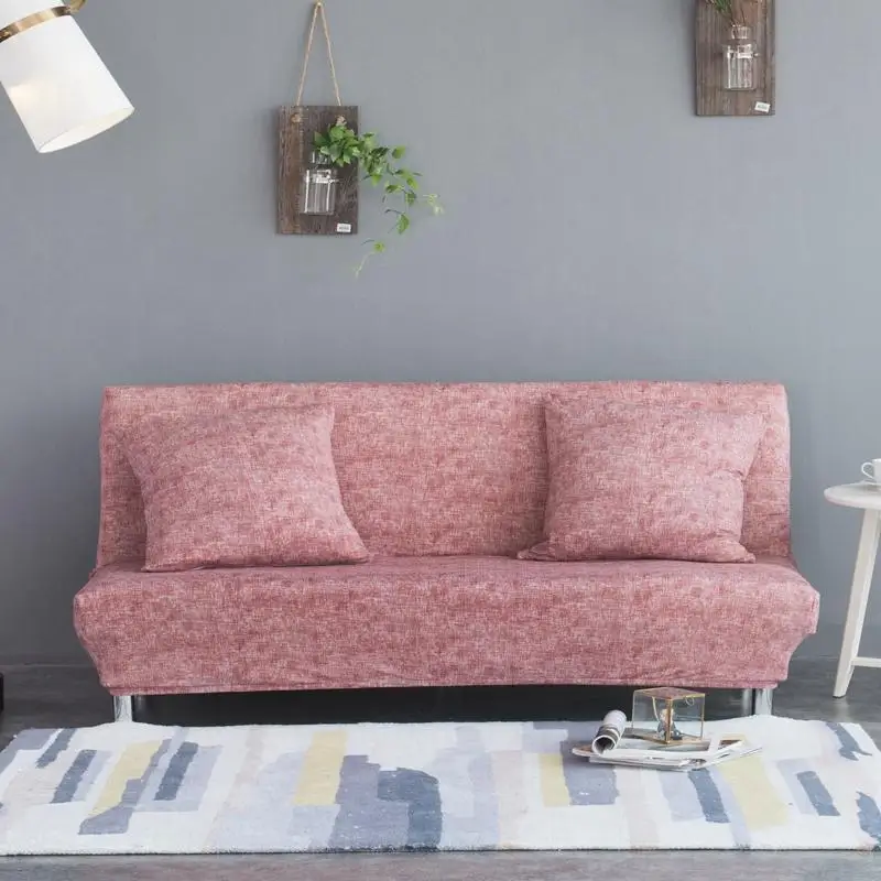 

Folding Sofa Bed Cover without Armrest Spandex Elastic Stretch Armless Sofa Towel Slipcovers