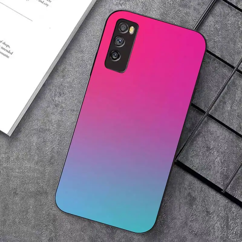 TOPLBPCS чехол для телефона с градиентным цветным изображением huawei nova 2 i plus 3i E 4 5i pro 6 SE