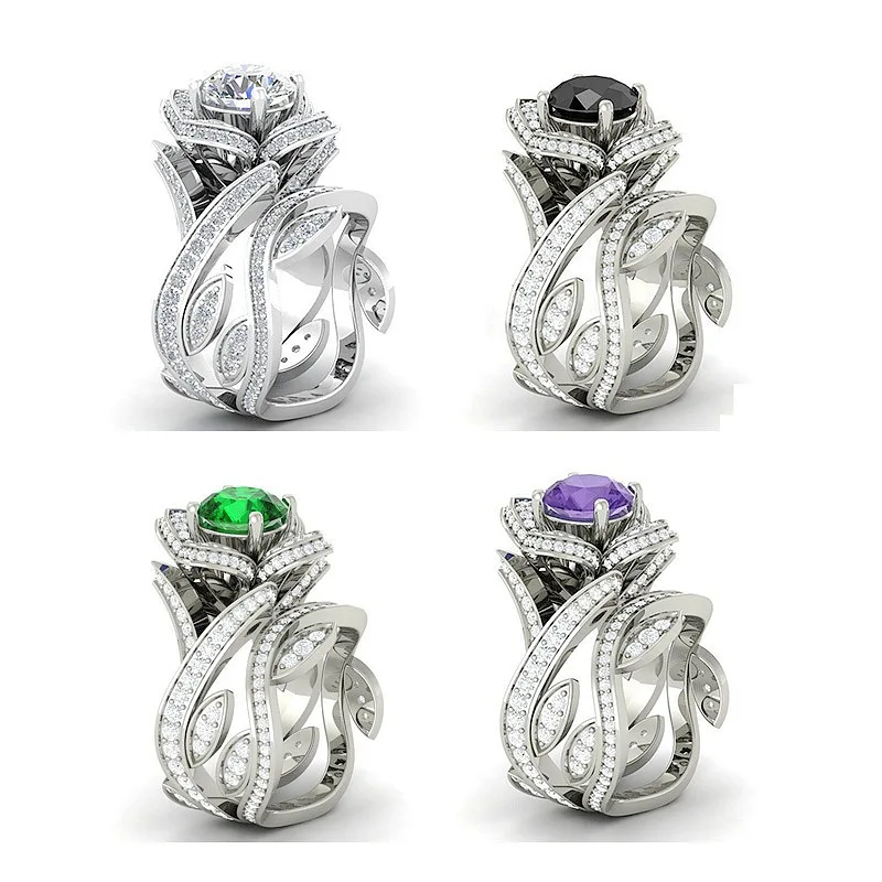 Взрывные модели аксессуары креативный Тип растения кольцо медное покрытие с