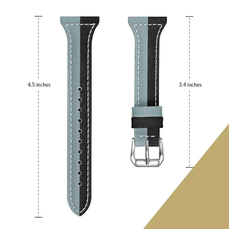 OULUCCI ремешок из натуральной кожи для Fitbit versa, ремешок на запястье браслет fit bit Lite Verse 2 Band аксессуары - Цвет: black gray