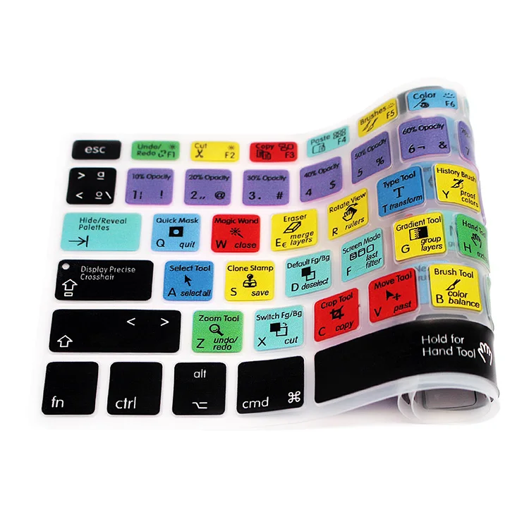 HRH фотошоп PS испанский горячий ключ ярлыки силиконовая клавиатура крышка защита