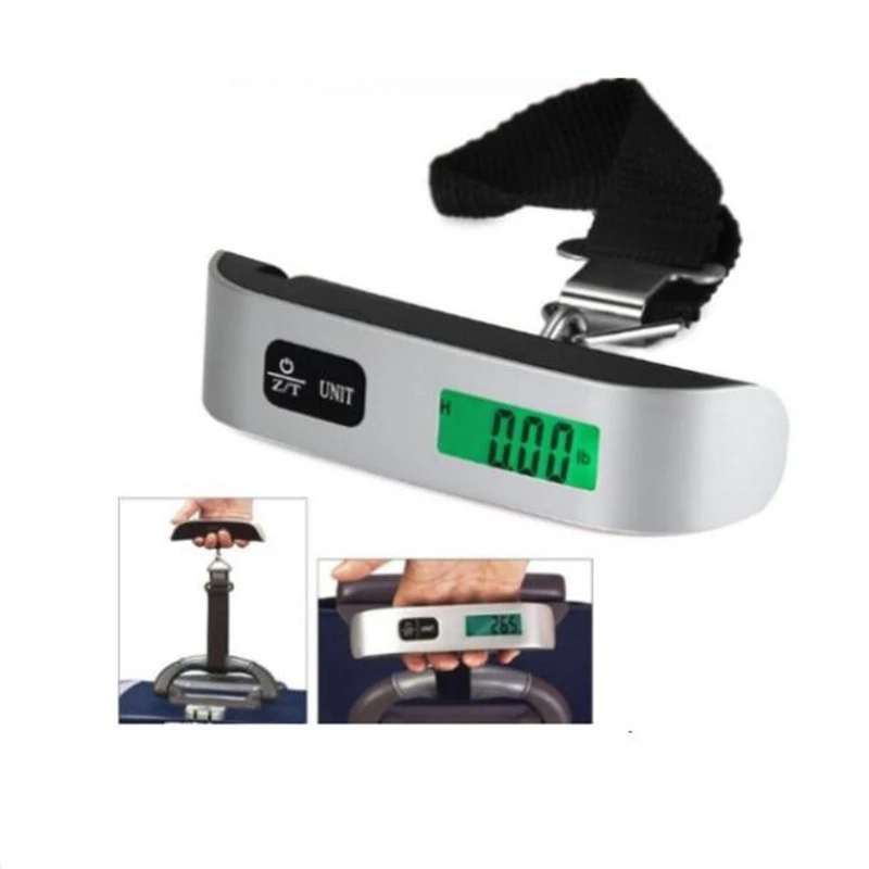 Портативные электронные весы с крючком и ремнем 110 фунта/50 кг|Принадлежности для