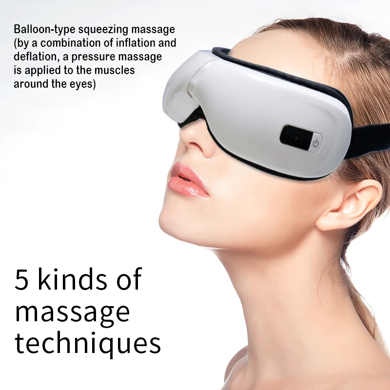 Умный электрический массажер для глаз музыкальное давление беспроводная