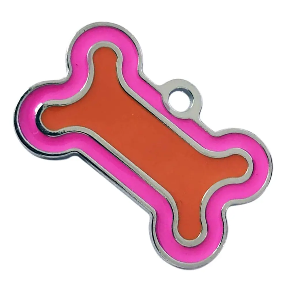 40 мм оцинкованный сплав в форме кости идентификация идентификационной бирки для