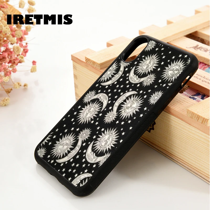 Мягкий силиконовый чехол Iretmis 5 5S SE 6 6S из ТПУ для iPhone 7 8 plus X Xs 11 Pro Max XR Sun And Moon Lovely |