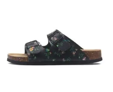 FeiYiTu/Новинка; летние пляжные шлепанцы на пробковой подошве; повседневные сандалии-сабо с двойной пряжкой; женские шлепанцы без застежки; Размеры 35-45 - Цвет: 10