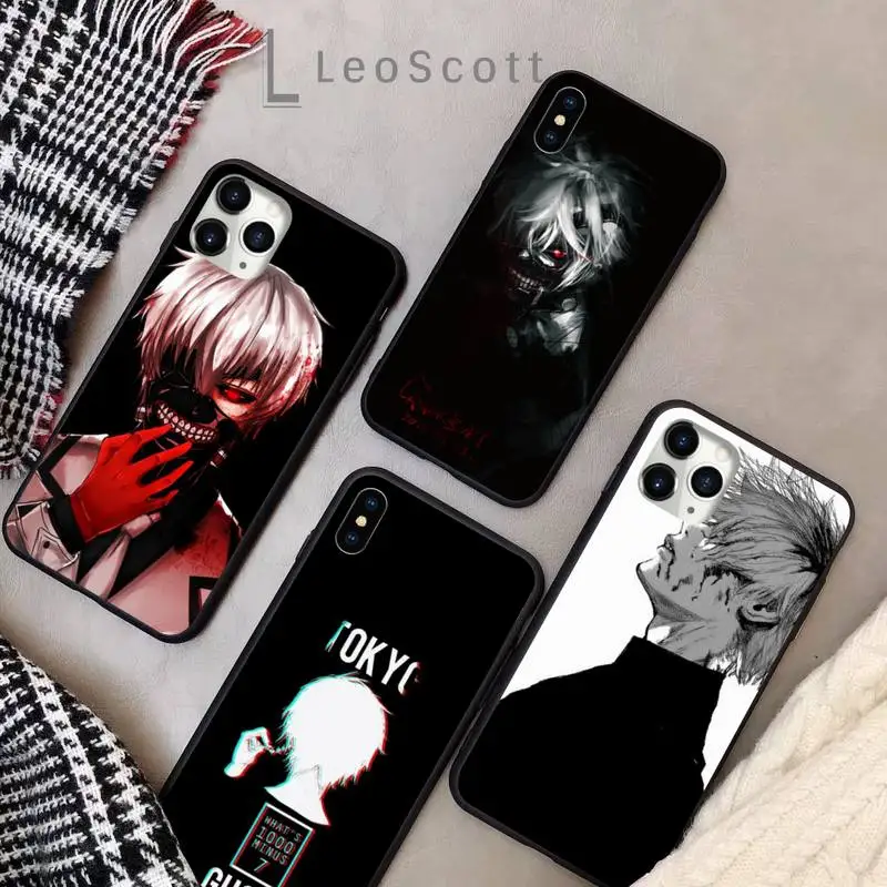 

Tokyo Ghouls Ghoul Anime Phone Case for iPhone 11 12 pro XS MAX 8 7 6 6S Plus X 5S SE 2020 XR Soft silicone cover shell